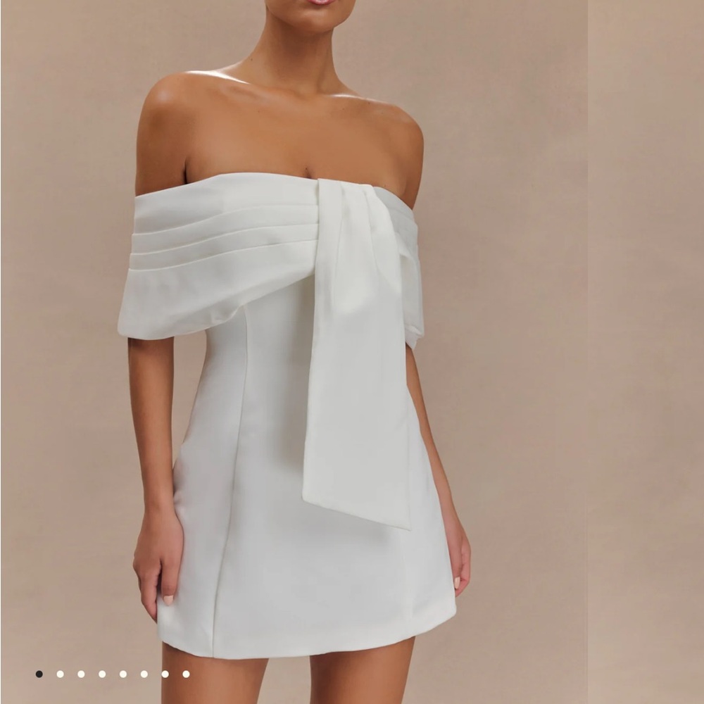 Meshki mini off the shoulder dress